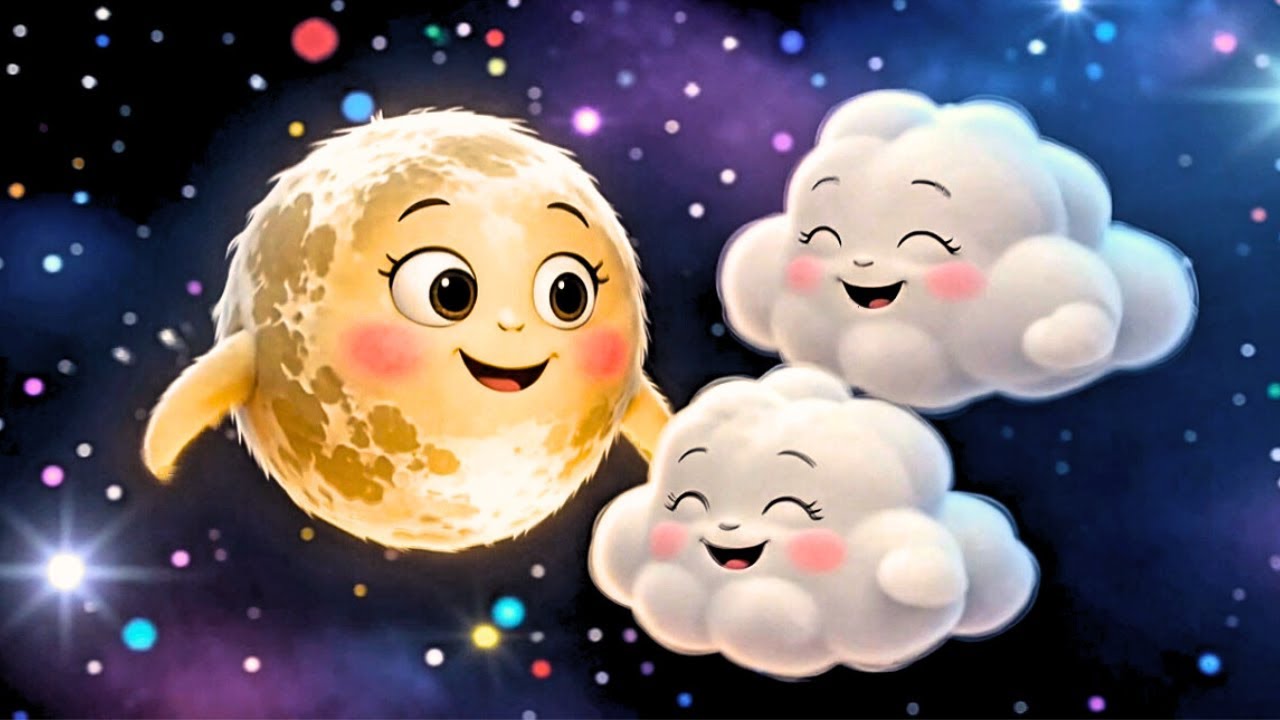 Baby Sleep Sensory 🌙 Calm Moon & Clouds to Help Babies Relax