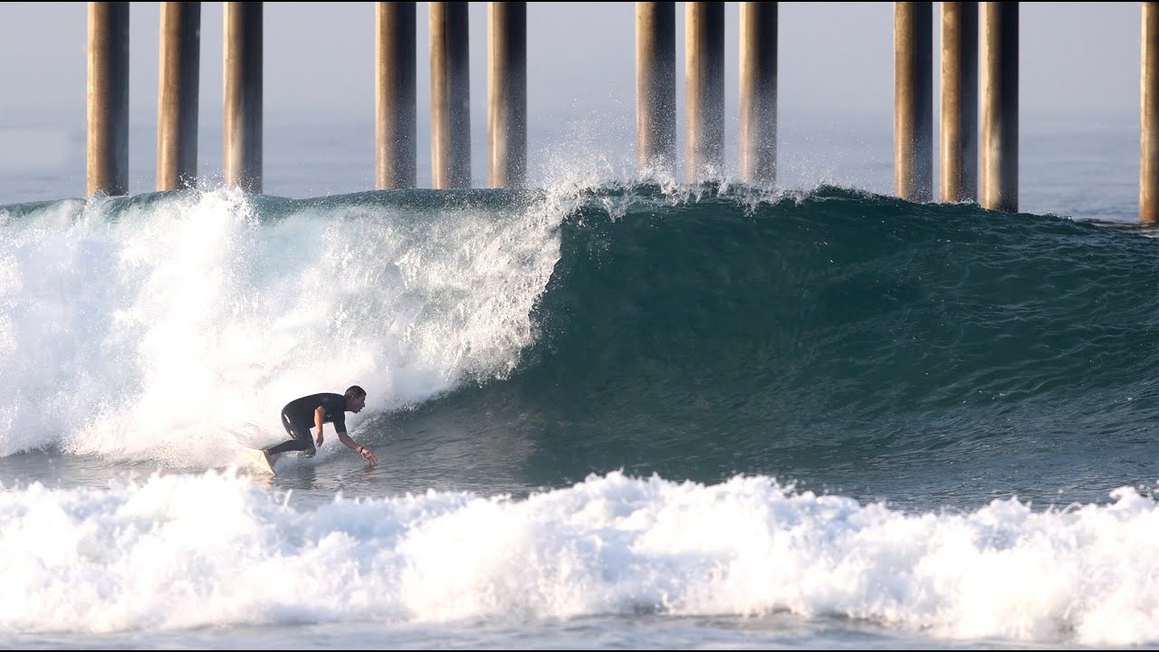 We FINALLY had waves! Summer surfing in Huntington Beach
