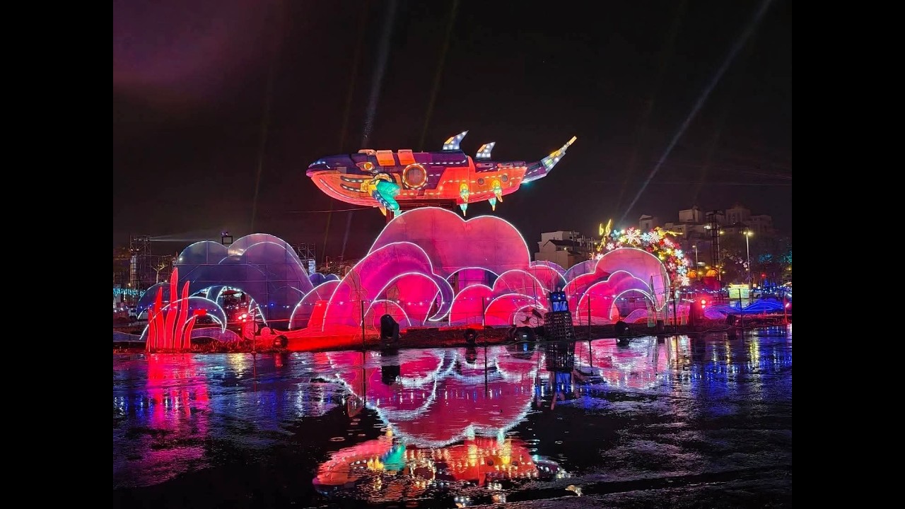 2026 03 07台灣燈會在嘉義夜間踩街大遊行 國內外藝術團隊精彩演出02