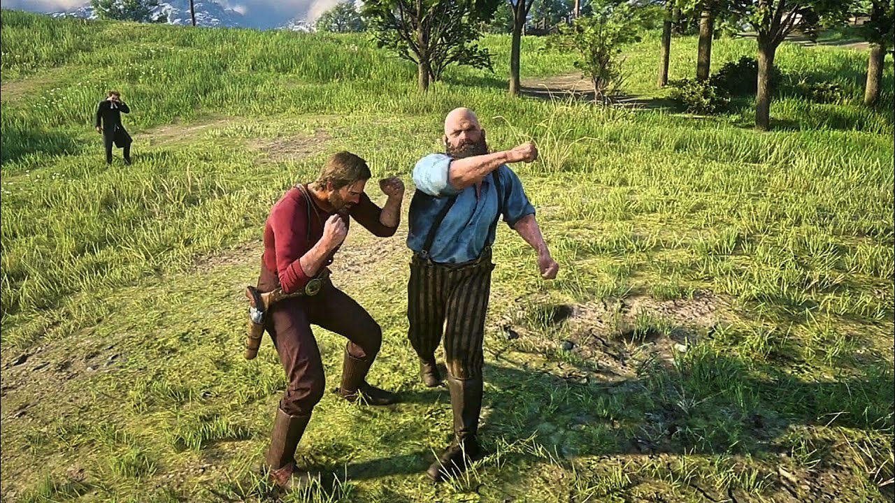 Arthur's Try Fight Super Strong Man | Red Dead Redemption 2 | PC Gameplay HD 60fps