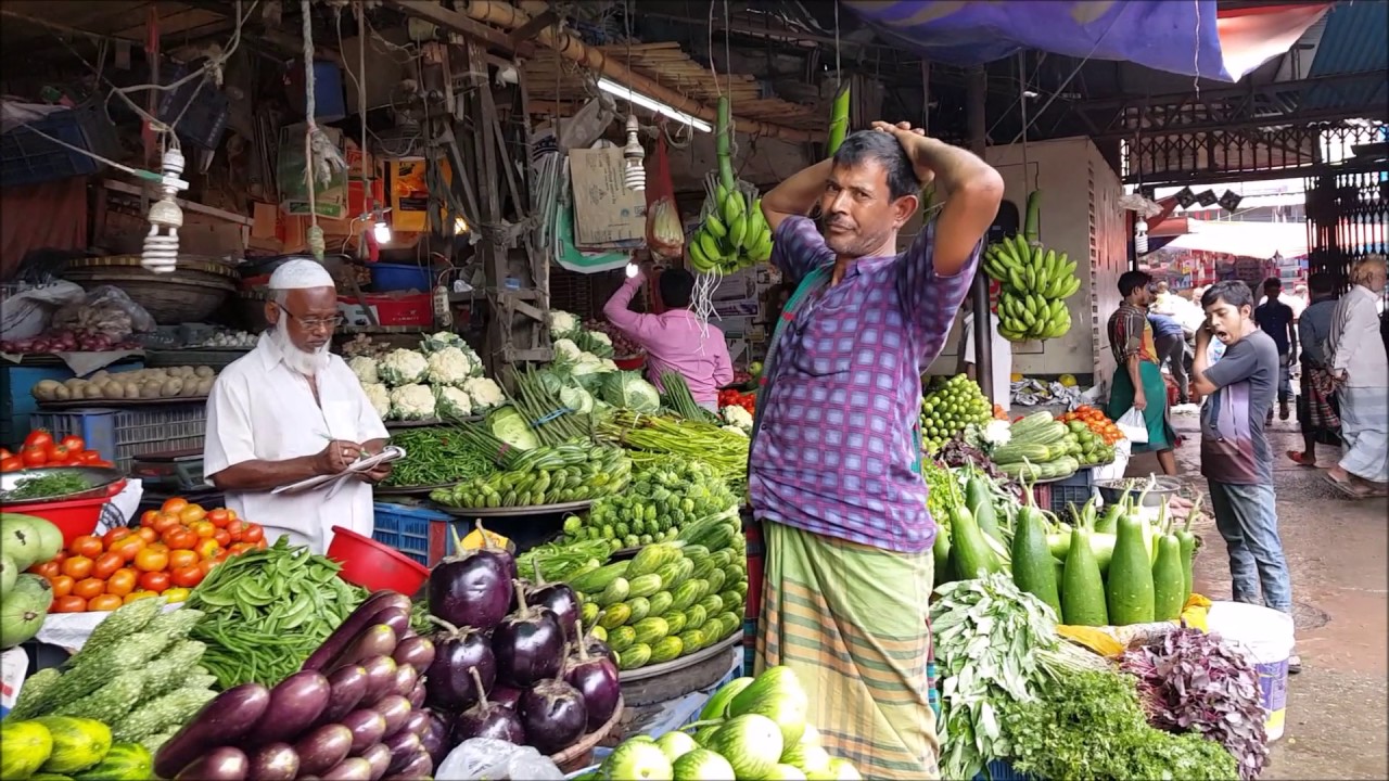 Amazing Fresh Morning Vegetables Market MohaKhali Dhaka Bangladesh