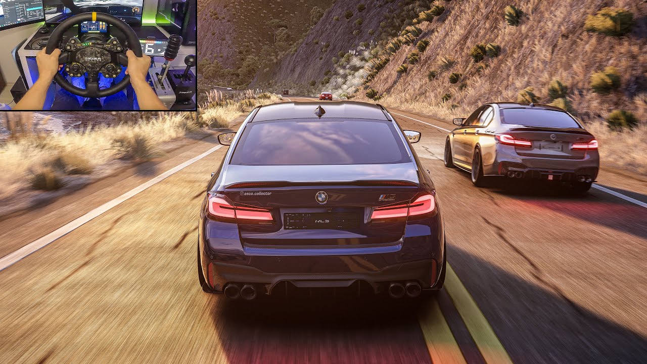 1200HP BMW M5 F90 ASCO & WENGALLBI's M5 F90 Street Racing - Assetto Corsa | Moza R16 + Pimax