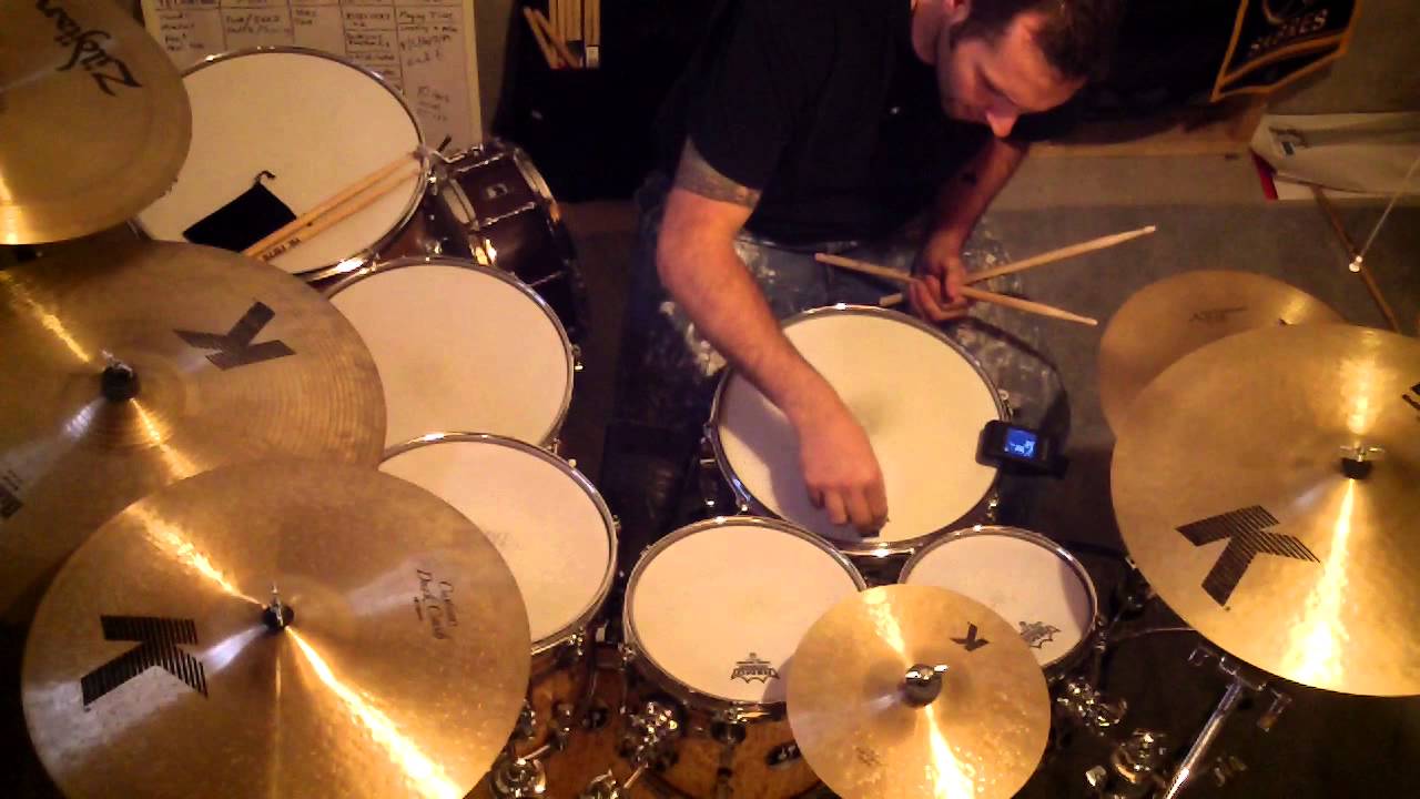 snare drum tuning with a tune bot(John Bonham sound)