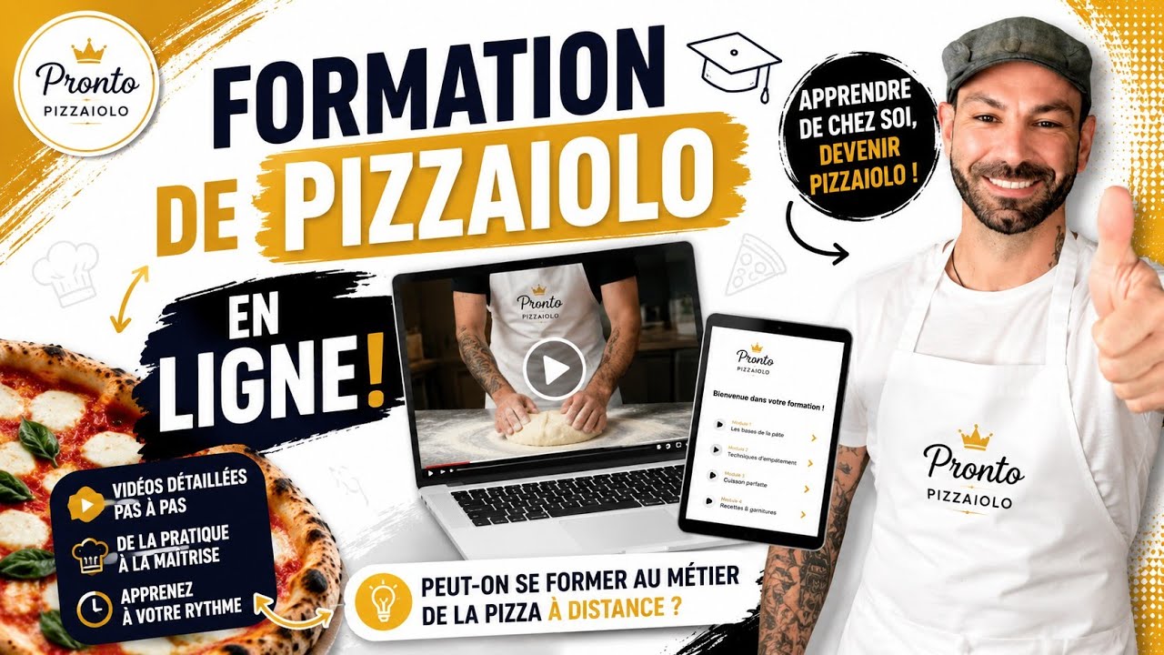 Formation de pizzaiolo en ligne !&nbsp;🍕Peut-on se former au m&eacute;tier de la pizza &agrave; distance ? 🤔