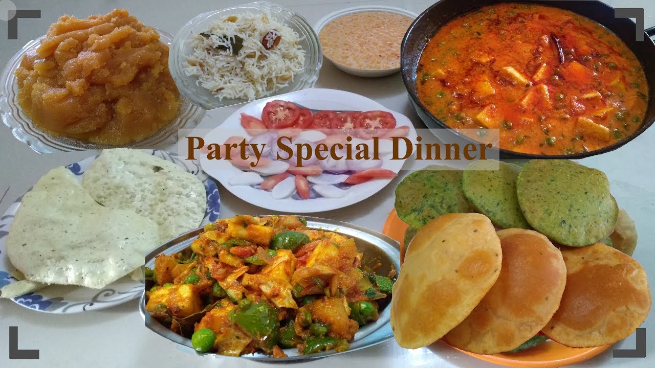 Party Special Complete Dinner - for Birthday, New Year, Anniversary, Merry Christmas, Get Together