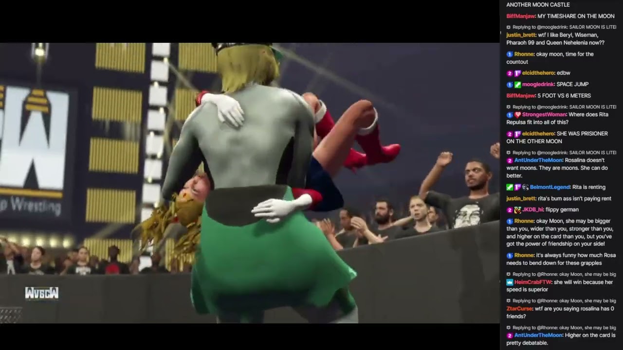 WVGCW Season 18: Gold 13: 08: Match: Sailor Moon vs. Rosalina