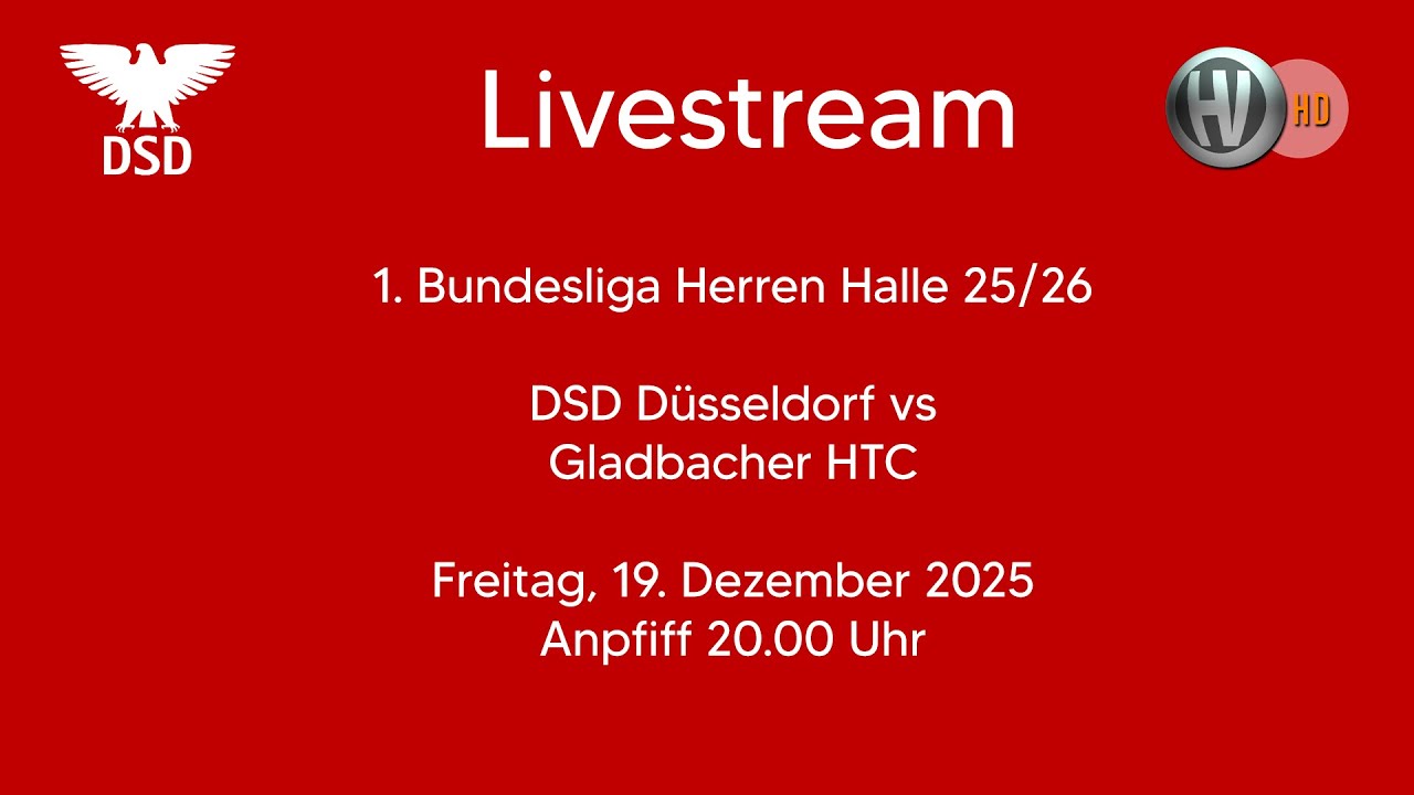 1. Bundesliga Halle Herren - DSD vs. Gladbacher HTC