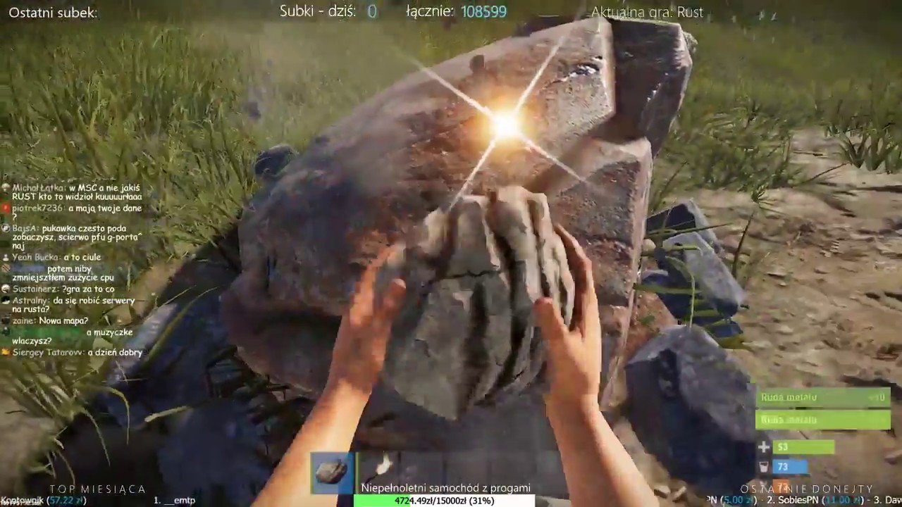 RUST - NOWE POCZĄTKI NA NOWYM SERWERZE - ZAPIS Z LIVE (17.04.18)