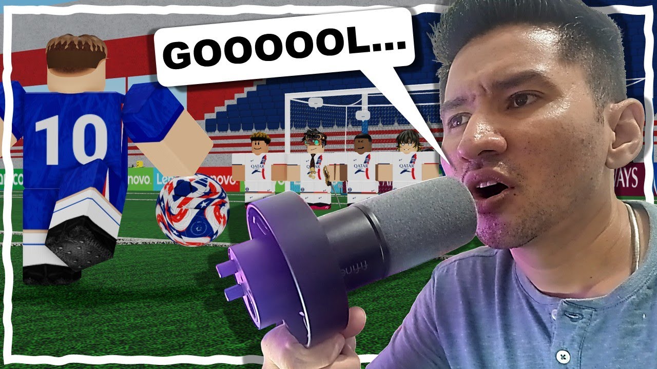 Virei NARRADOR de FUTEBOL no ROBLOX com o FIFINE K688&hellip; e o resultado foi INACREDIT&Aacute;VEL!