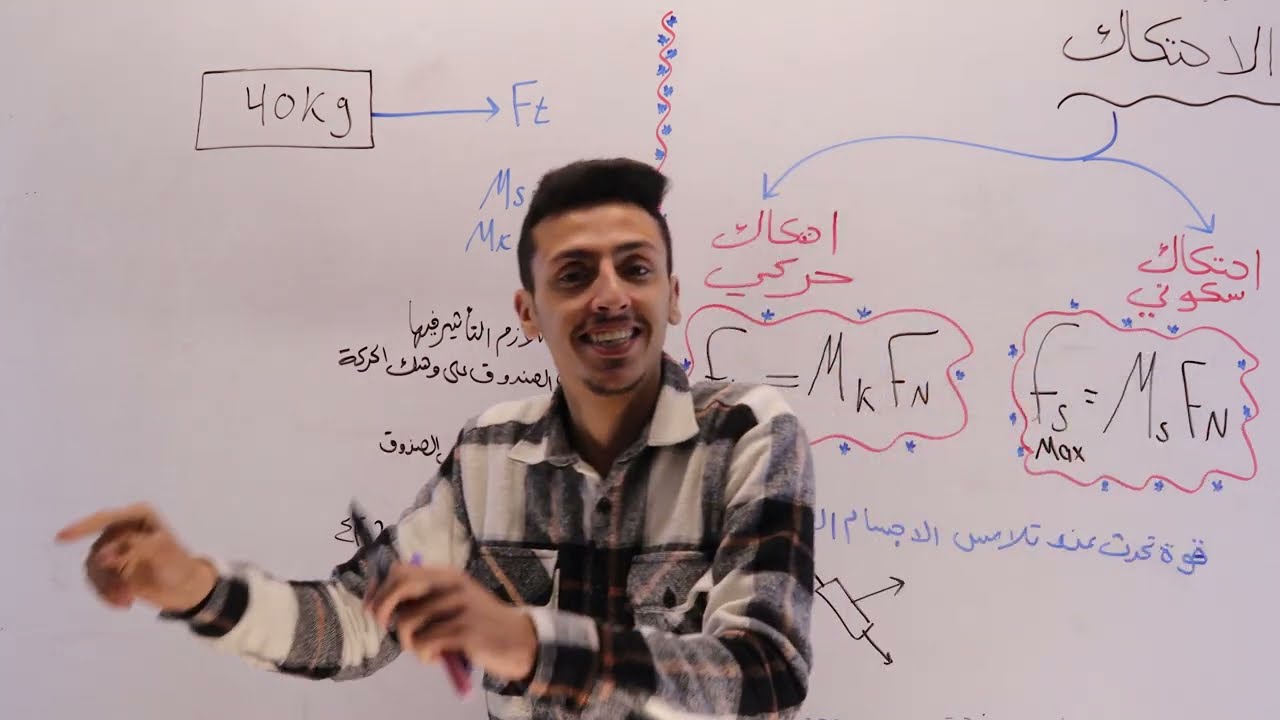 فيزياء العاشر | قوة الاحتكاك | الحصة 7