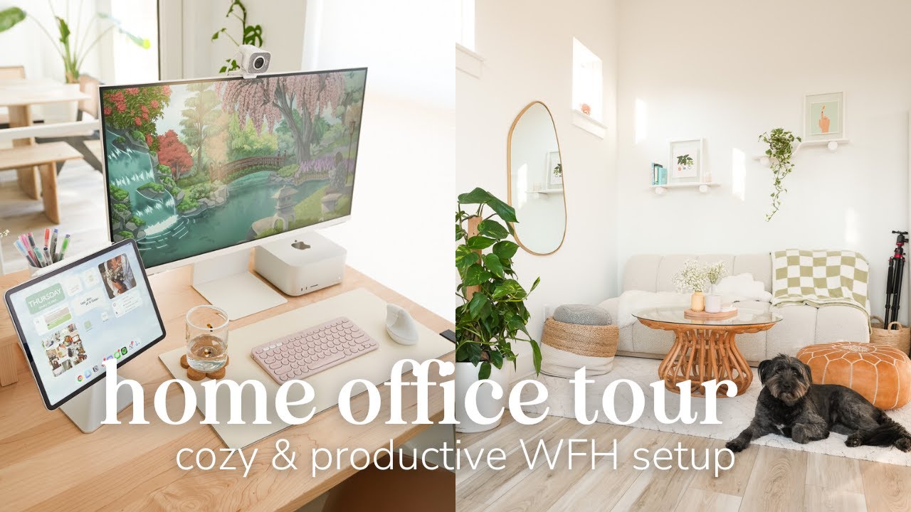 Экскурсия по домашнему офису 2023 | Уютная, продуктивная и эстетичная организация рабочего места