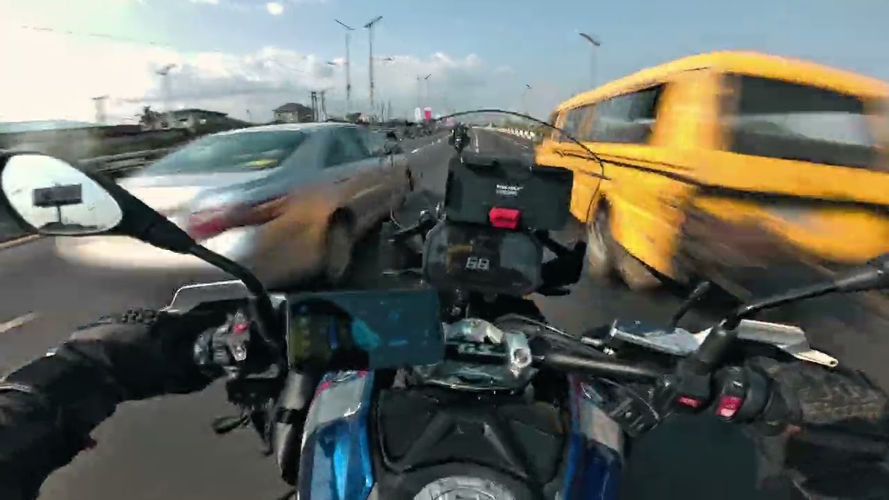 Riding a BMW R 1300 GS Lagos Nigeria 