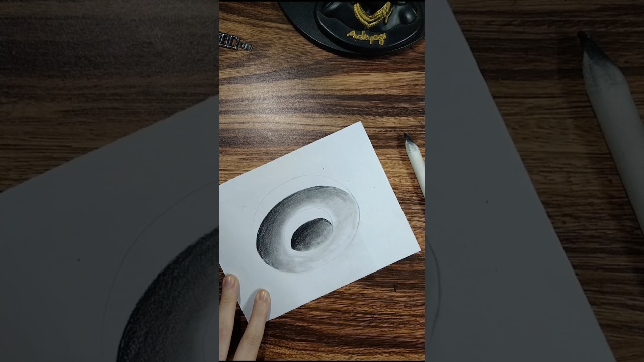 This 3D Hole Drawing Looks Real 😱 | Optical Illusion Art 