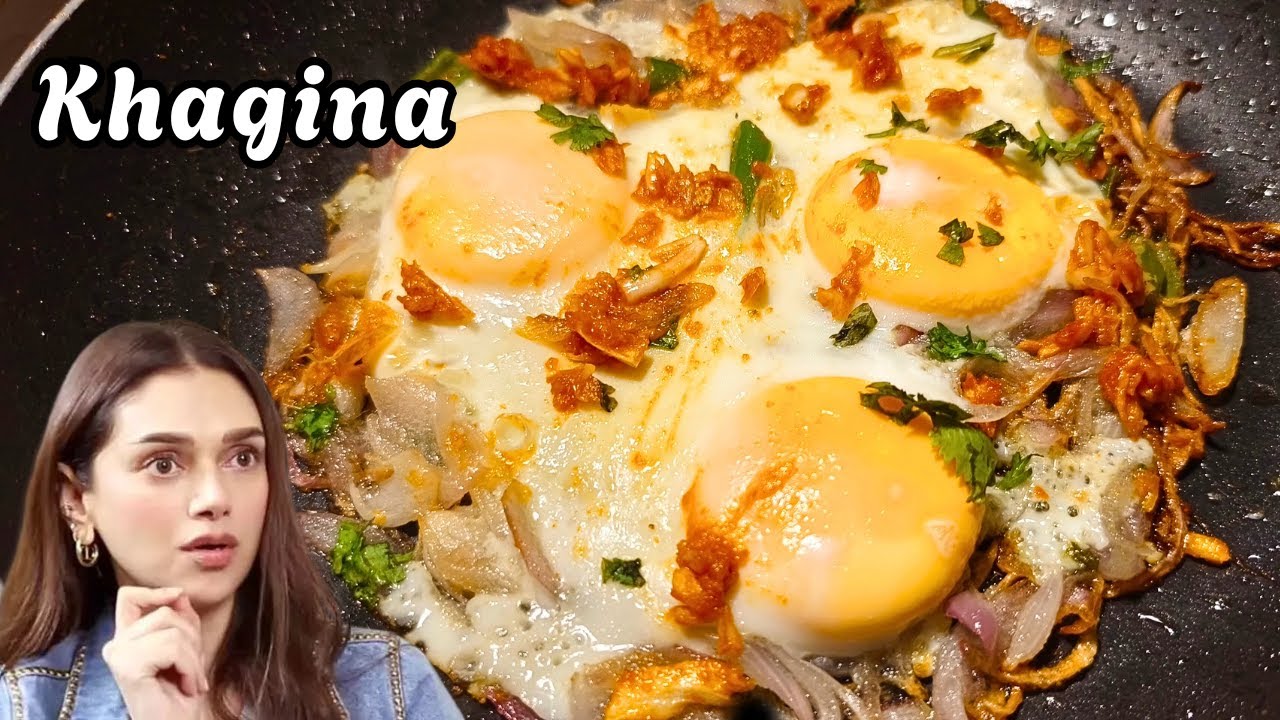 Khagina | Easy Breakfast Recipe | Aditi rao Khagina recipe | Roti paratha sidedish | Suduthanni