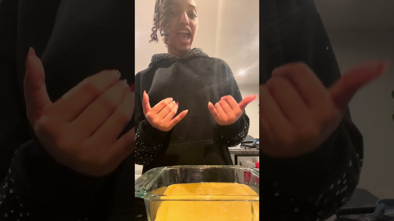 ASMR and ASL lets make cornbread!
