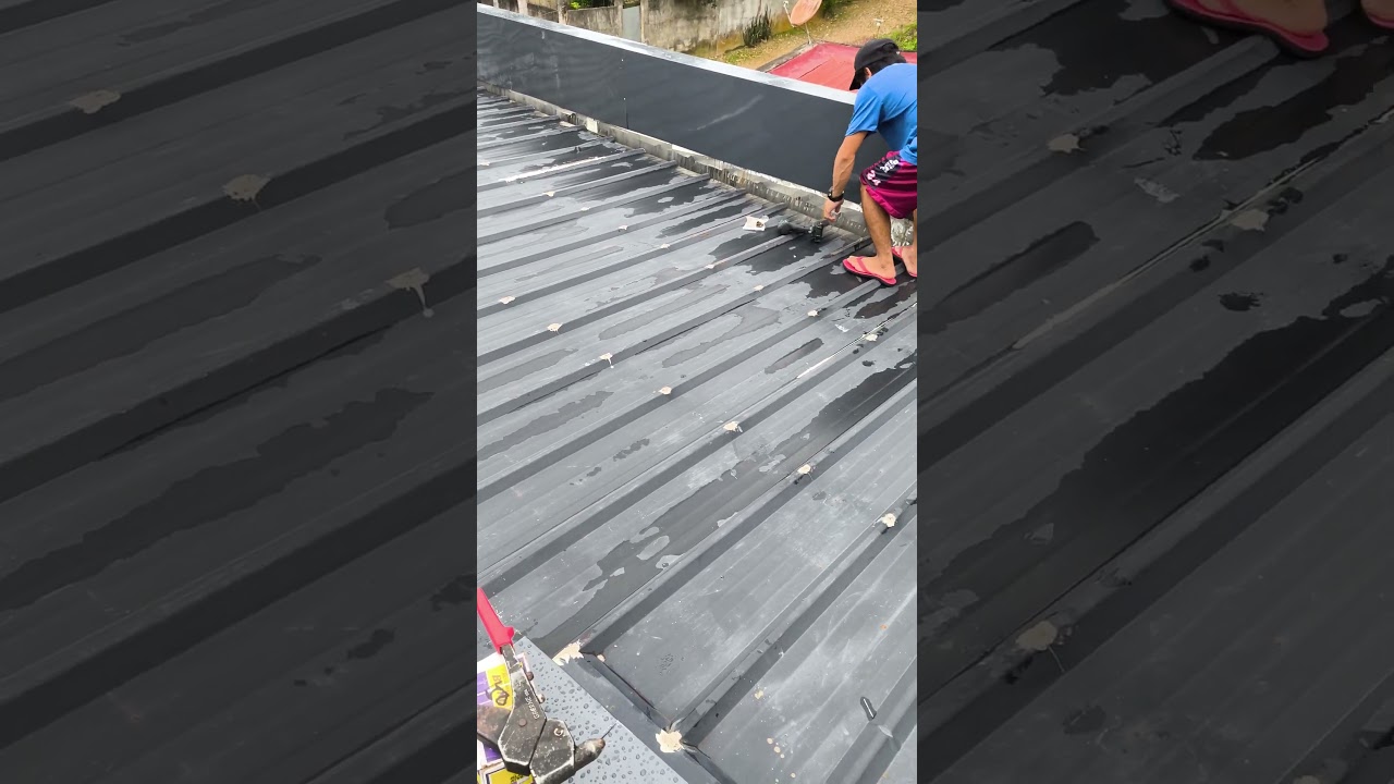 Metal Roof Coping  installed.