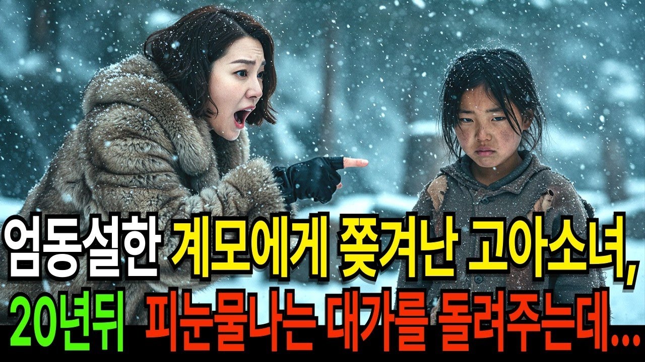 동설한 계모에게 쫒겨난 고아소녀, 20년뒤 피눈물나는 대가를 돌려주는데     감동사연 오디오북