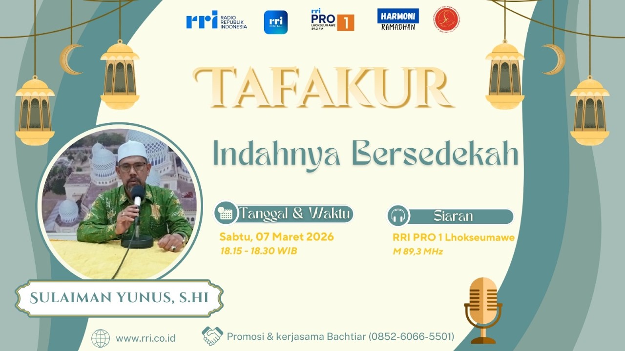 TAFAKUR -  INDAHNYA BERSEDEKAH