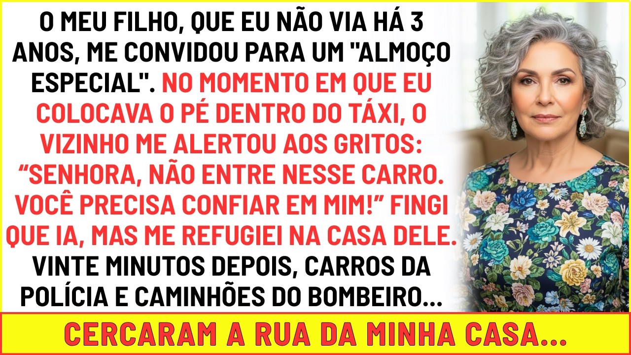 Após 3 anos, meu filho sumido me chamou para um “almoço” 20 Min depois, polícia cercou a minha casa.