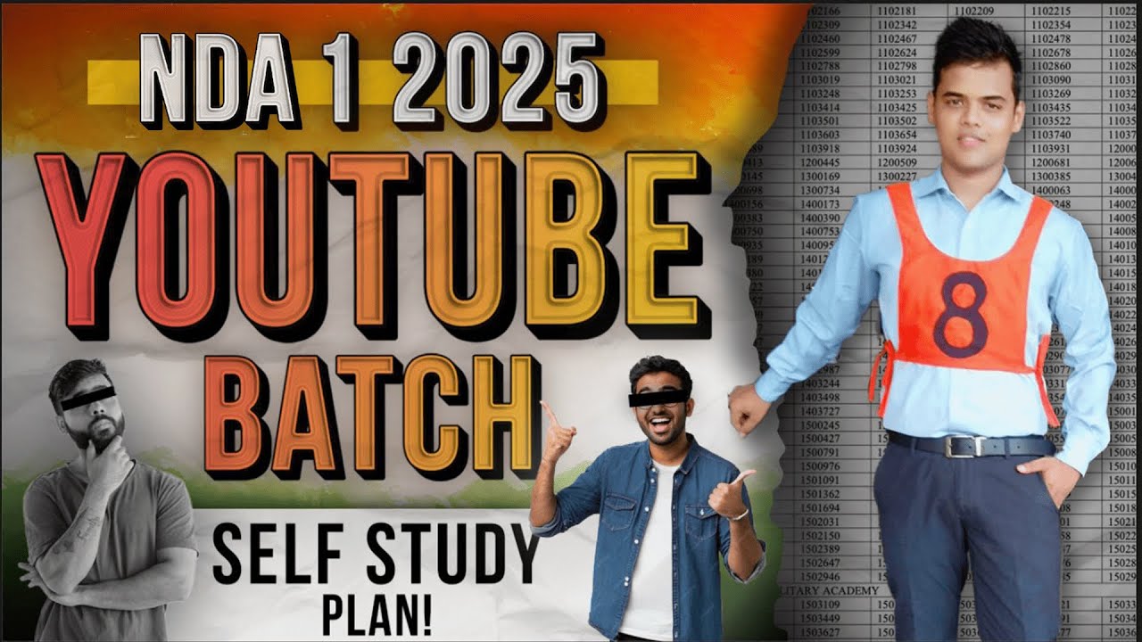 Clear NDA 1 2025 with this Self Study Plan.