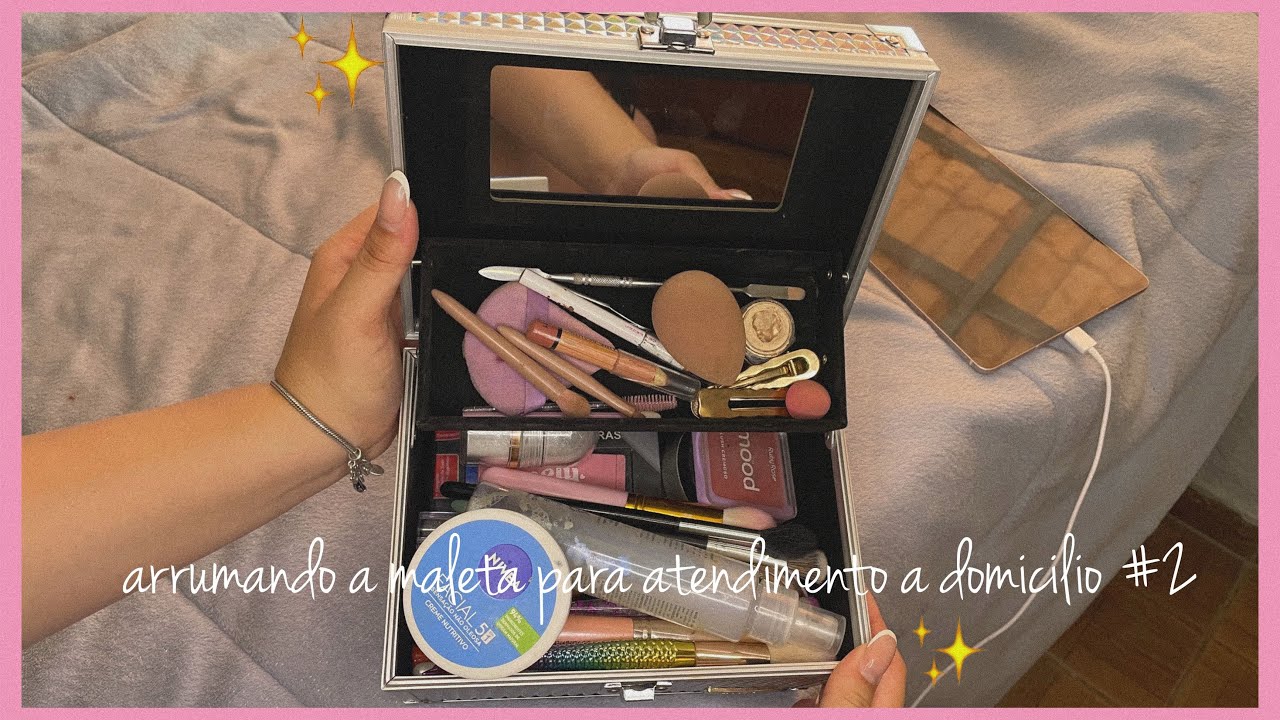 organizando a maleta de maquiagem para atendimento #2 ✨