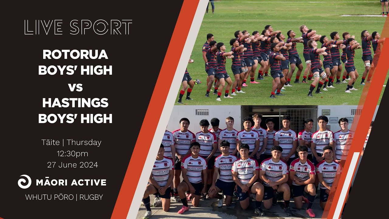 Super 8 Rugby First XV 2024 | Rotorua Boys' High v Hastings Boys' High