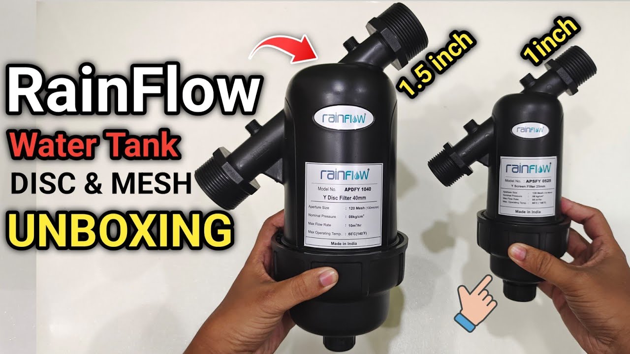 Rainflow Y-type Mesh & Disc 130 Micron filter | UNBOXING | Best Water Tank filter