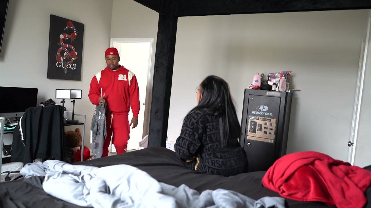 SNEAKING ANOTHER MAN OUT THE WINDOW PRANK ON HUSBAND! (GONE WRONG)