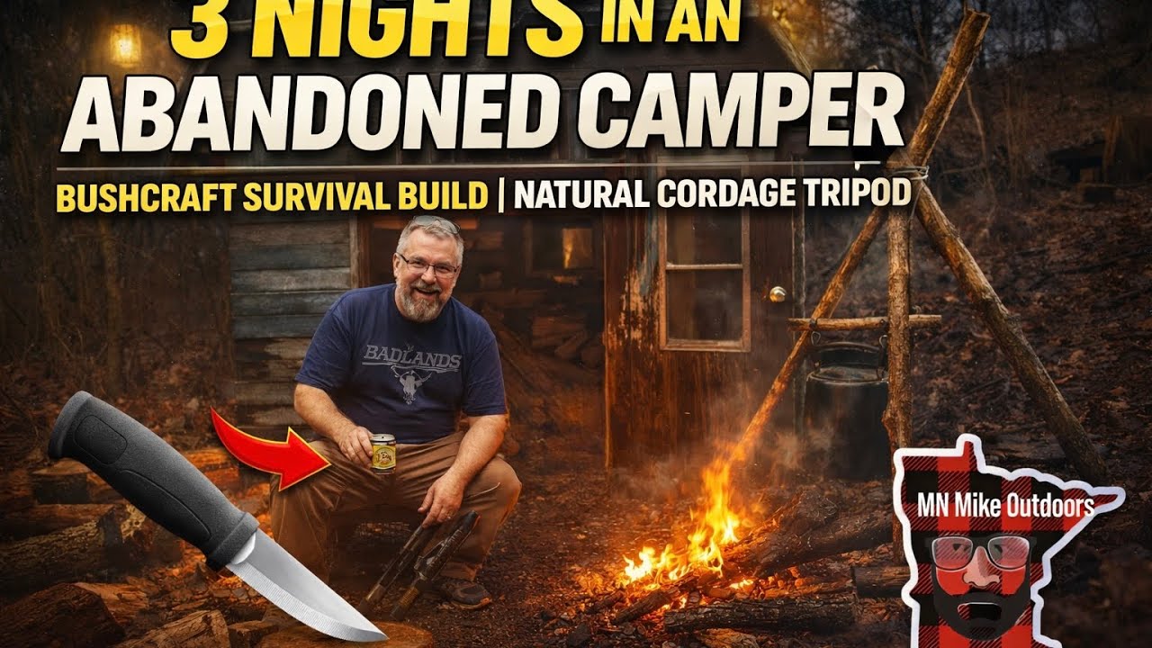 Can I last three nights in an abandoned camper? #campfire 