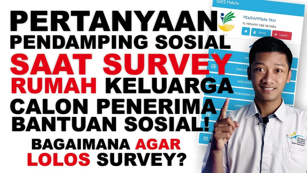 SURVEY RUMAH PENERIMA BANSOS❗INILAH PERTANYAAN KUNCI YANG DIPAKAI PENDAMPING SOSIAL❗❗