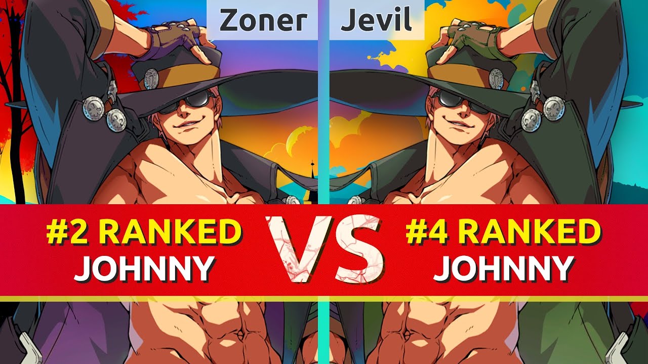 GGST ▰ Zoner | Kshuewhatdamoo (#2 Ranked Johnny) vs Jevil (#4 Ranked Johnny). High Level Gameplay