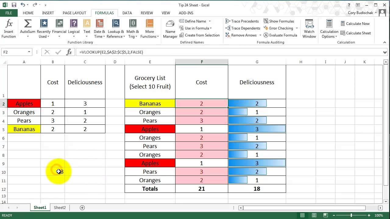 Excel Tip 24   Name Manager
