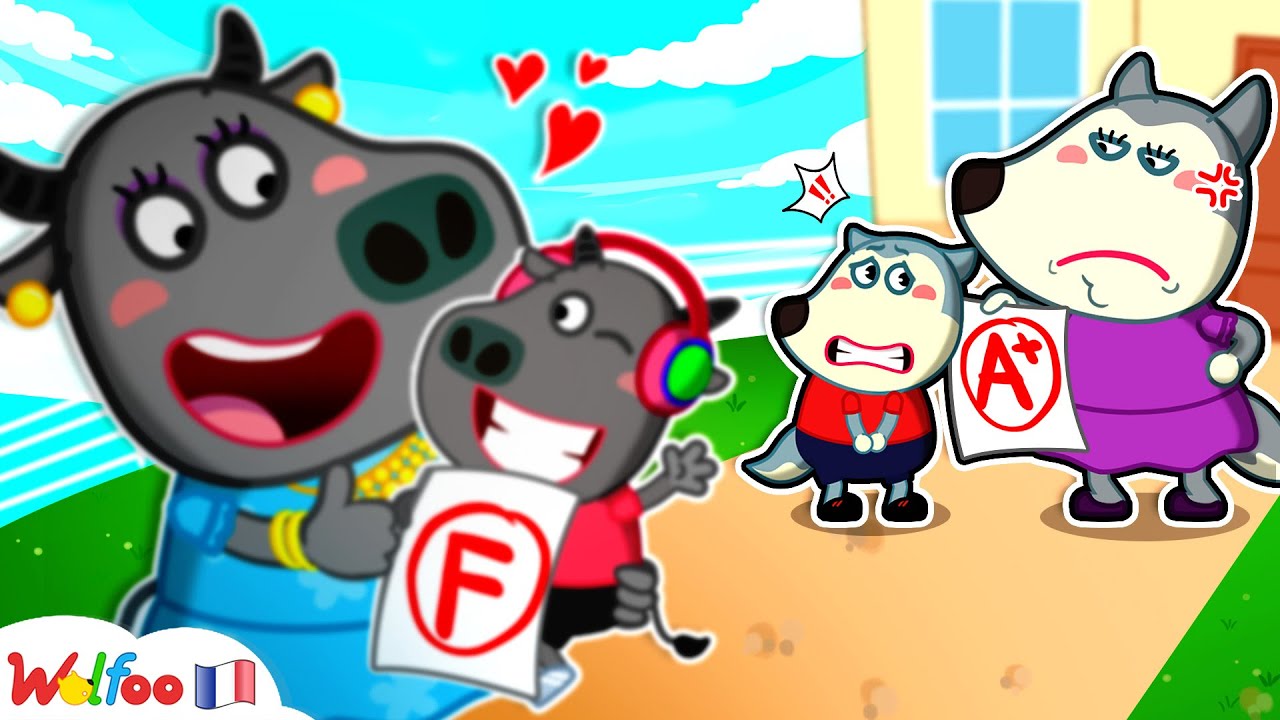 Wolfoo, Ne Sois Pas Jaloux ! Bon Élève Contre Mauvais Élève 😩 Dessin Animé 🎉Collection D'épisodes