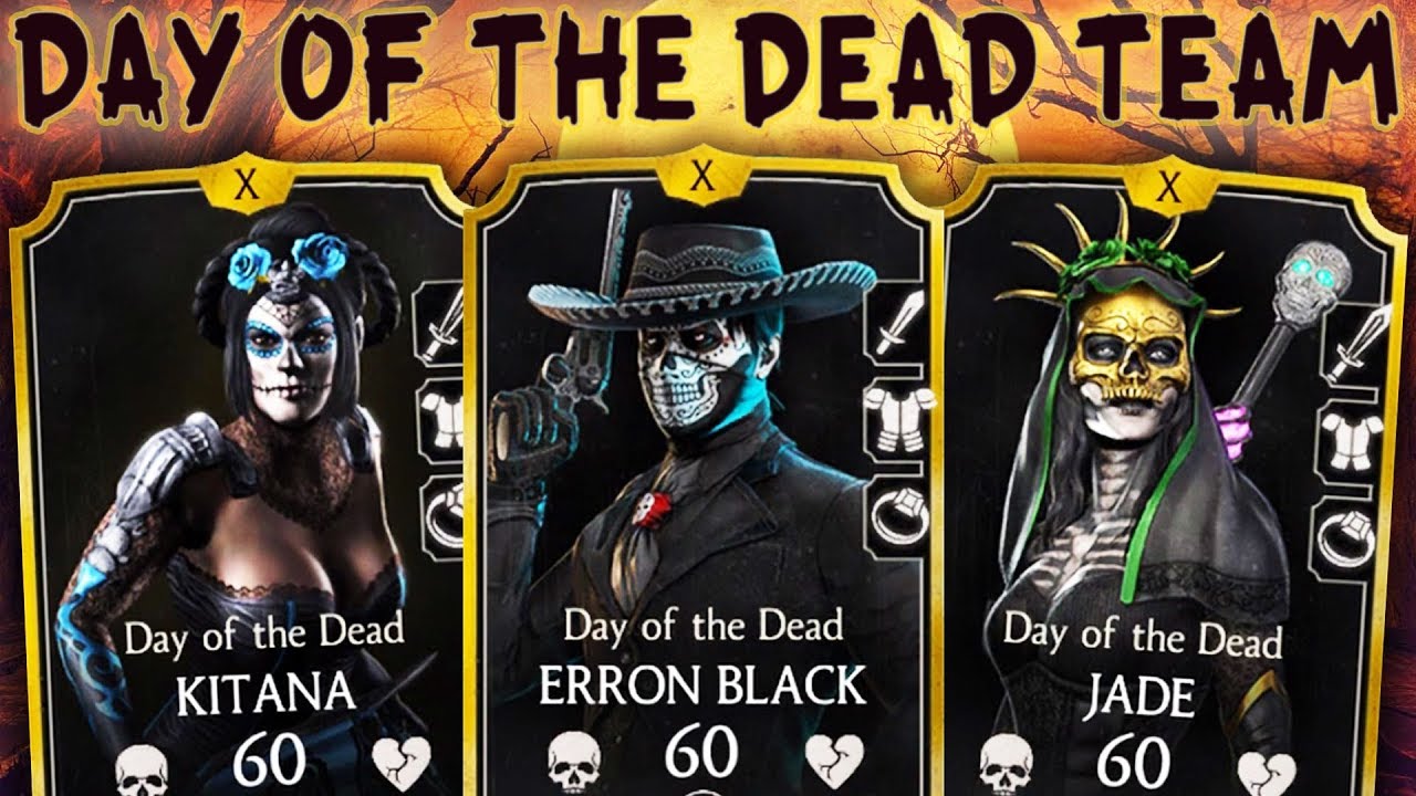 MKX Mobile. Day of the Dead Team. New Best Team 2018!