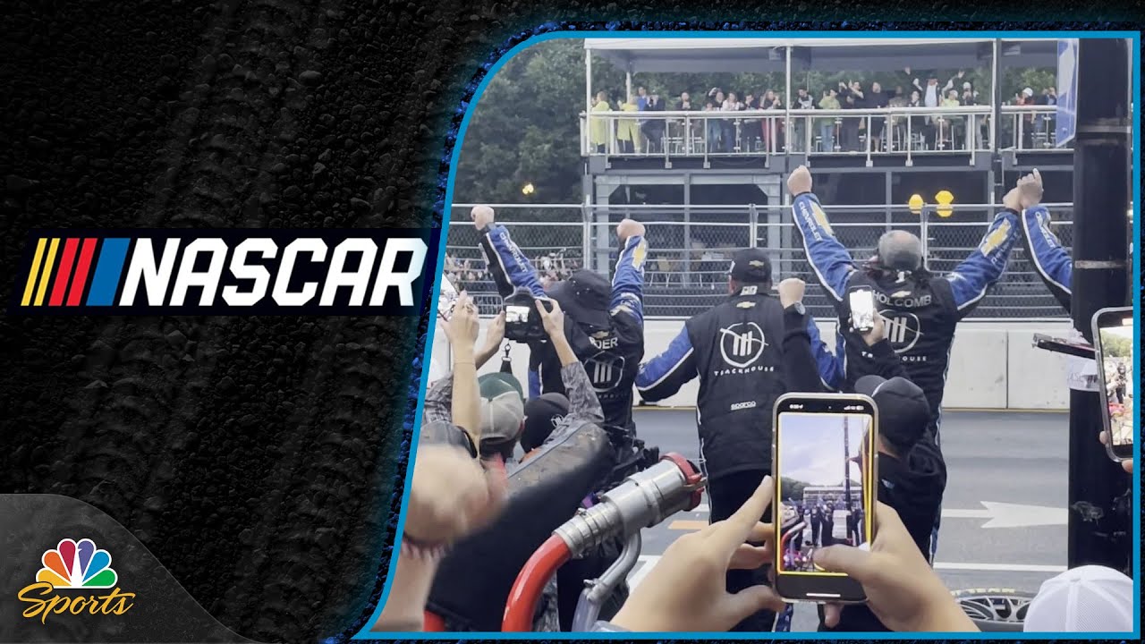 Shane van Gisbergen, Trackhouse Racing celebrate Chicago Street Course win | Motorsports on NBC