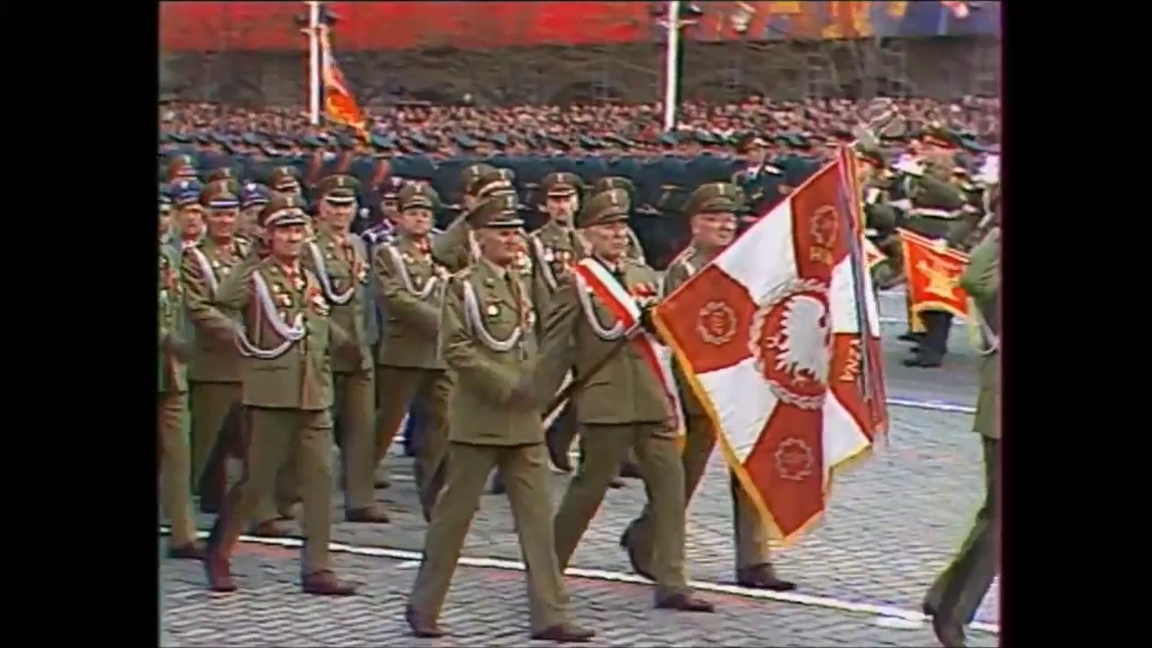 Polacy na Paradzie Zwycięstwa 1985 w Moskwie