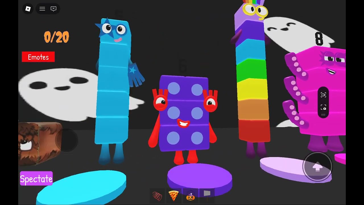 Numberblocks spooky and crazy - Roblox