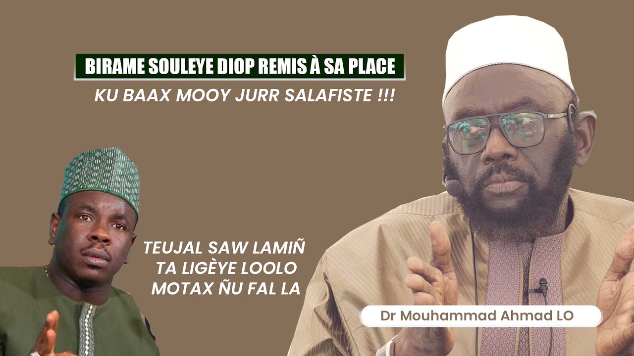 Dr Mouhammad Ahmad LO corrige Birame Souleye DIOP 