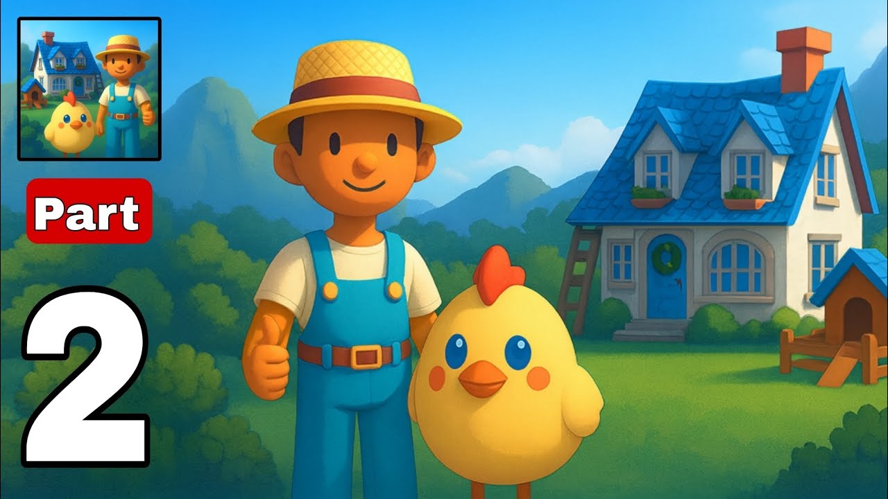 Little Farm Story: Gameplay walkthrough Part 2 - Harvest build farm wealth ( Handcam gameplay )