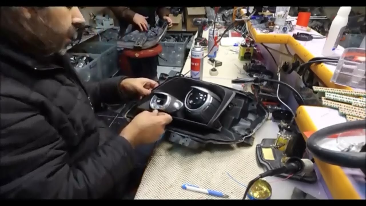 toyota hilux mercek montaj ve g&uuml;nd&uuml;z ledi  how to make headlight