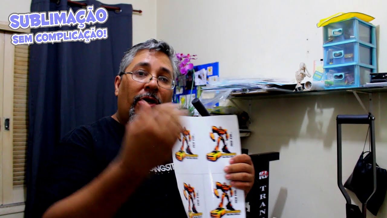 Como Fazer o Vinil Sublimatico Branco e o Transparente na prensa sublimatica