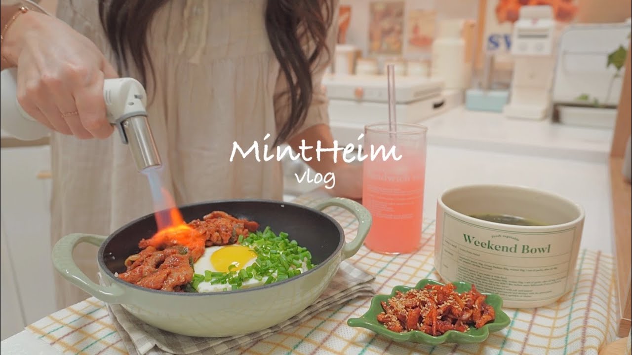 SUB)Корея vlog🍬Изготовление и упаковка Пеперо🥘Unboxing a new pot (Kimchi pancake & Ddangcho Kimbap)