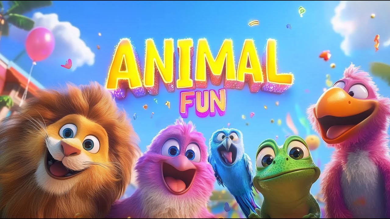 Funny Animals Dance 2024: Educational Kids Songs & Animal Sounds (COPPA Safe)
