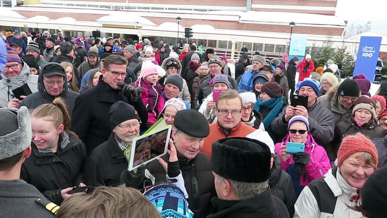 Presidentti Sauli Niinistön ja rouva Haukion vierailu Tervolassa 7.2.17