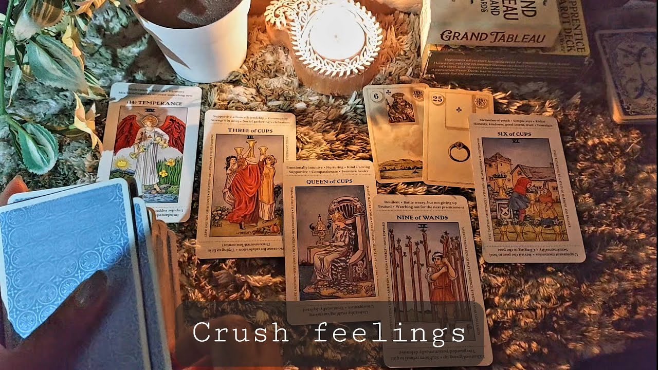 Crush feelings. General Timeless Tarot reading. Past life connection. Happiness & abundance coming 💖
