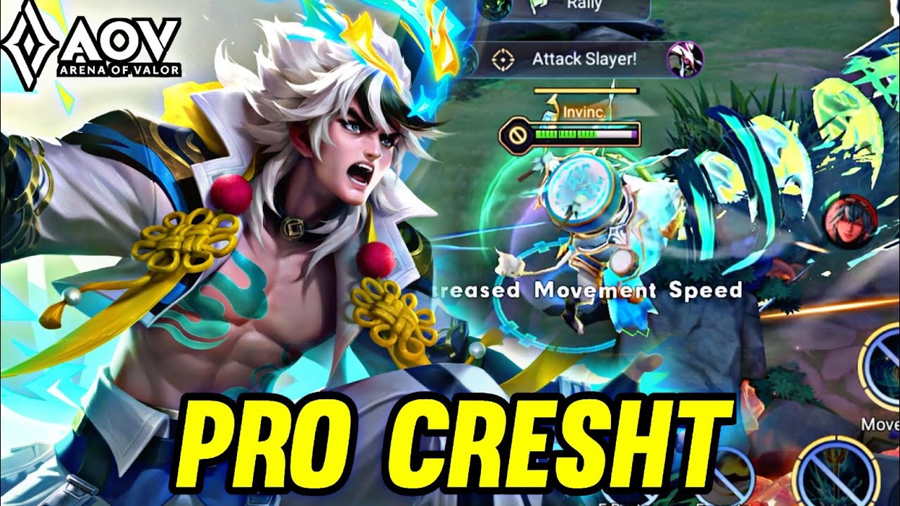 AOV : CRESHT GAMEPLAY | PRO CRESHT - ARENA OF VALOR LIÊNQUÂNMOBILE ROV