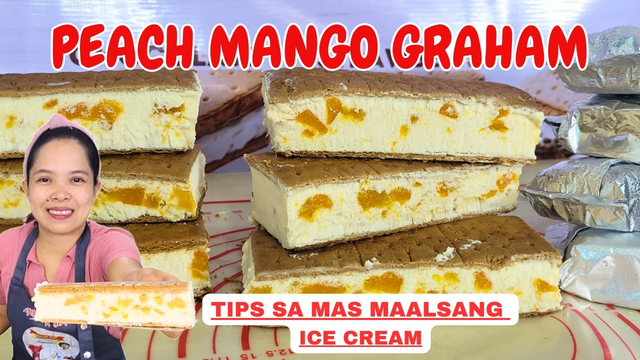 TIPS SA MAS MAALSANG ICE CREAM | PEACH MANGO GRAHAM | Tipid Tips atbp
