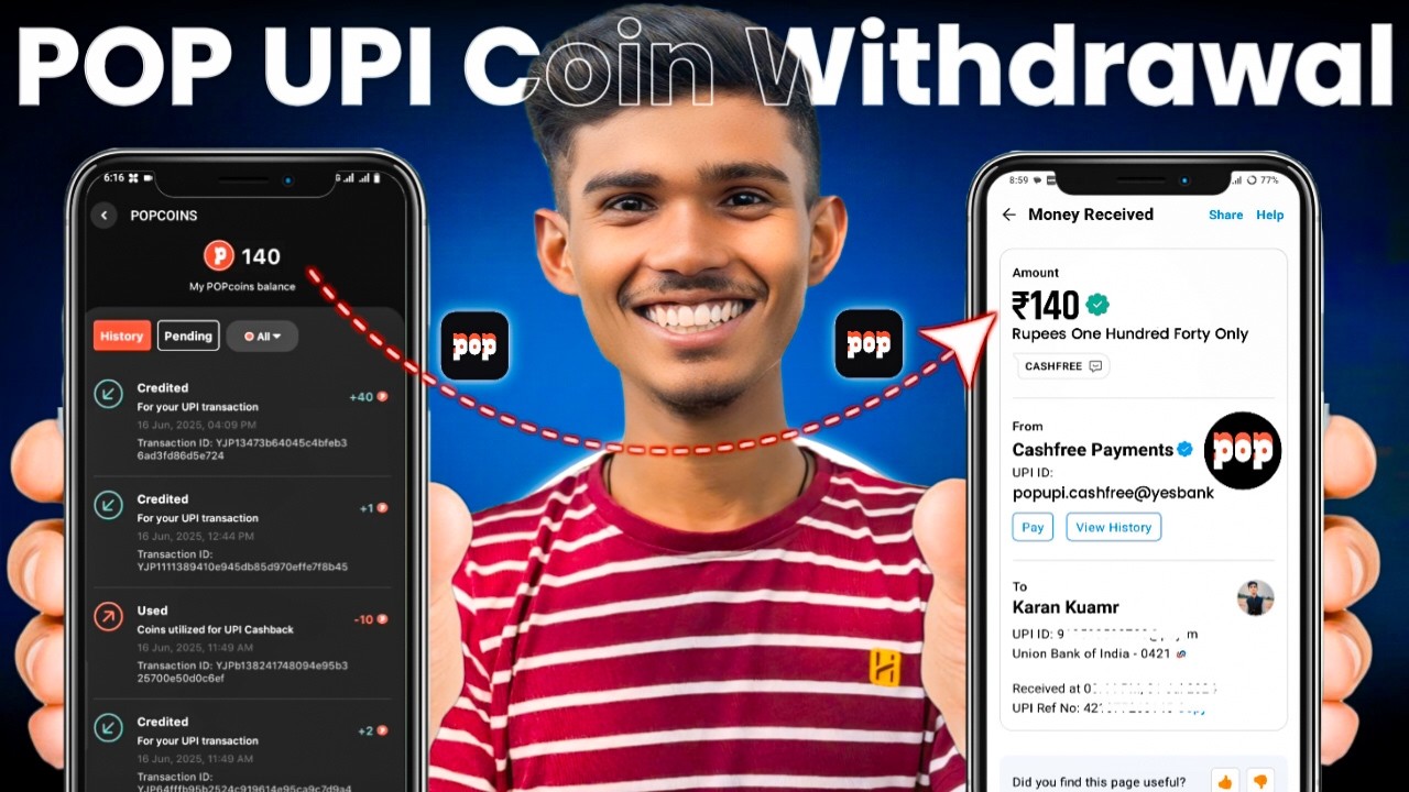 pop coins withdrawal successful | pop coin kaise use kare | pop coin convert to cash | pop upi app