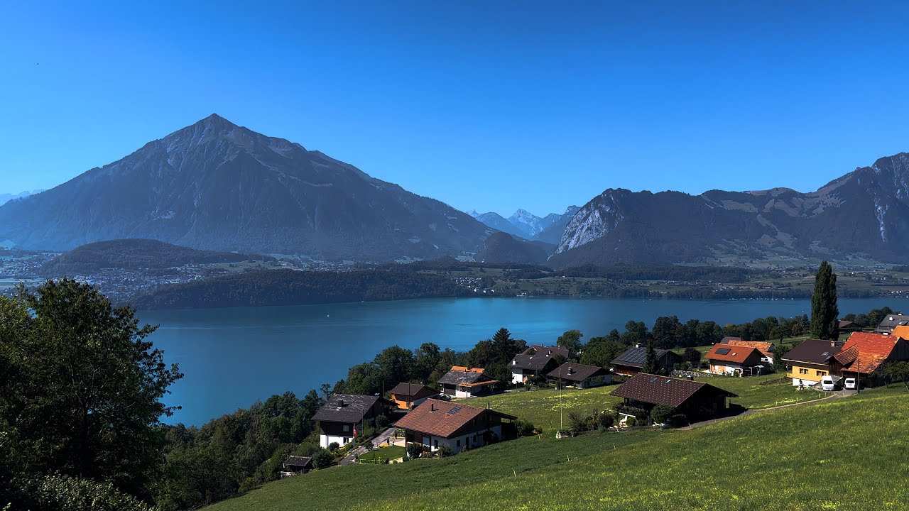 Walking the Sigriswil Panoramic Bridge - Switzerland - 4K Binaural