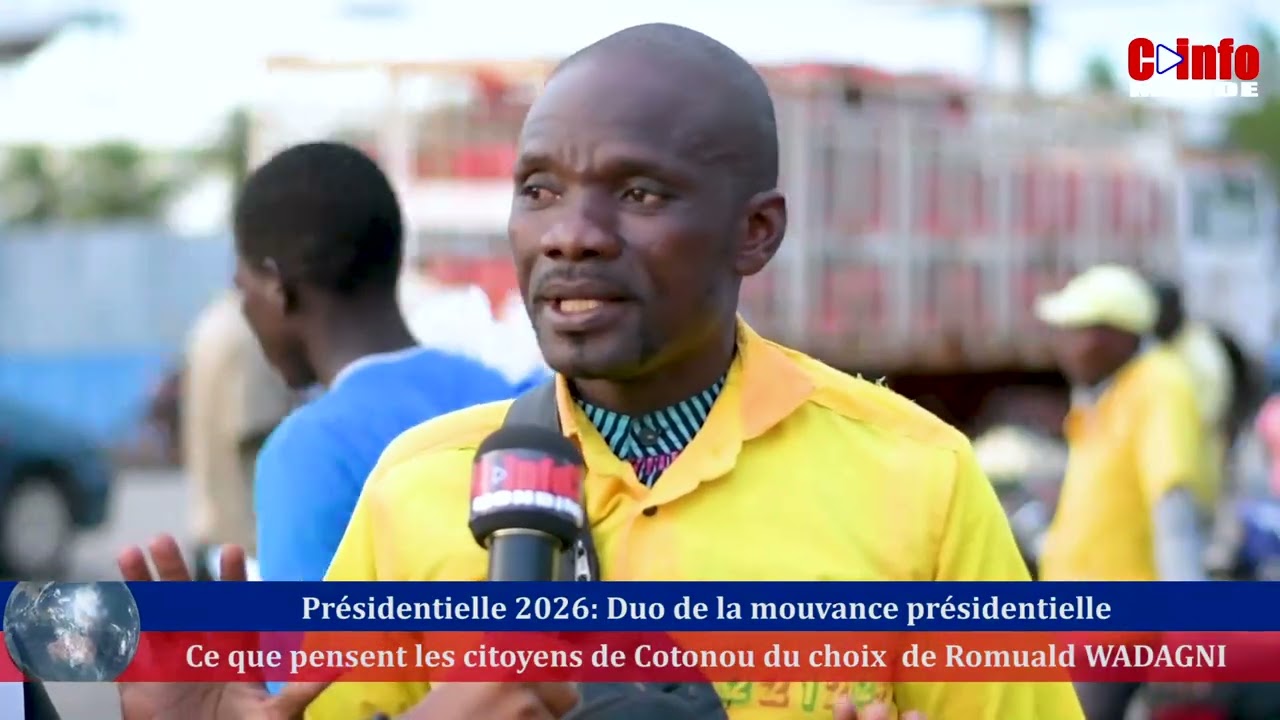 Présidentielle 2026 : Ce que pensent les citoyens de Cotonou du choix de Romuald WADAGNI